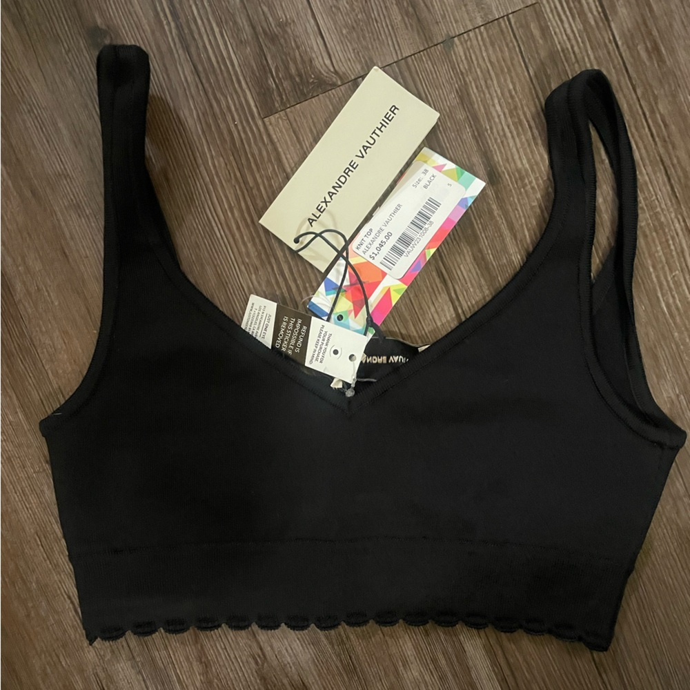 Size small brand new Alexandre Vauthier knit bra/crop top.